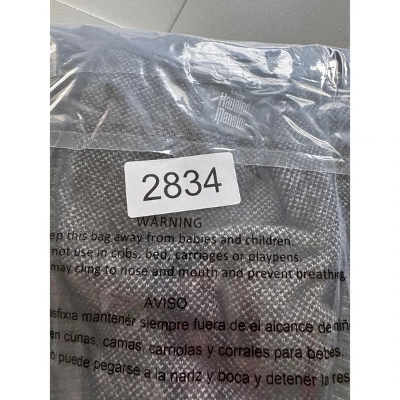 Cakeworthy‎ x Disney Haunted Mansion Cardigan Gray Spooky Eyes Knit Sweater Sz L - Picture 9 of 9